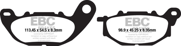 EBC Brake Pad FA ziet er organische FA663 uit