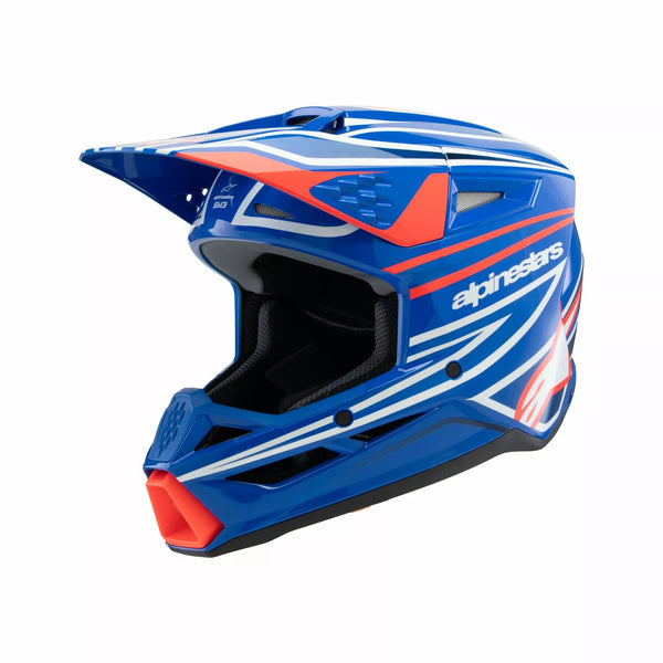 Alpinestars (MX) Helmet Yth SM3 Wurx Blue/Red/W 8302125-7312-SYL