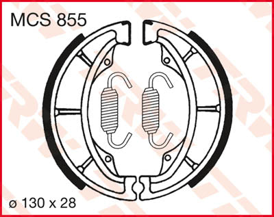 TRW -remschoenen TRW MCS855 MCS855