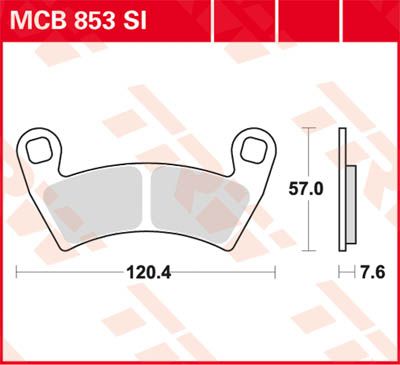 TRW Brake Pad Sinter Offroad MCB853SI