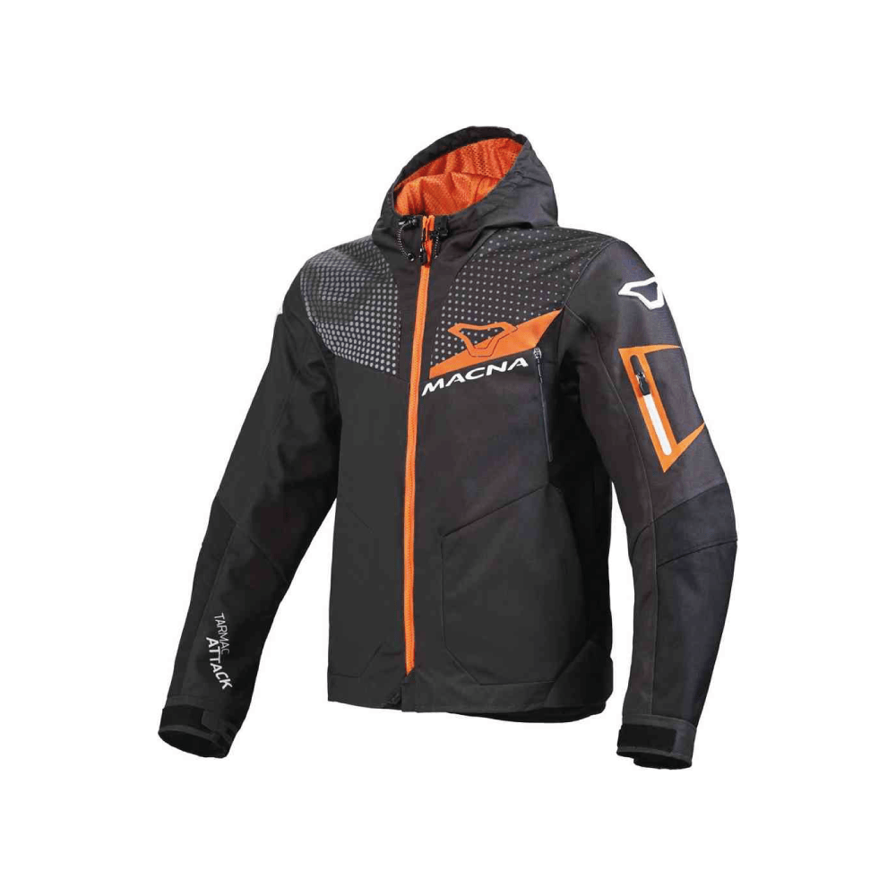 Macna softshell mc jas imbuz zwart /oranje