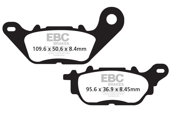 EBC Brake Pad FA Zie Organic FA464