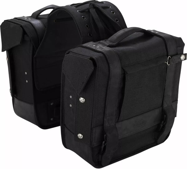 Burly Brand SaddleBag Throwover Blk B15-1002B