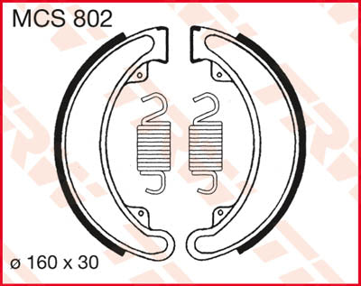 TRW -remschoenen TRW MCS802 MCS802