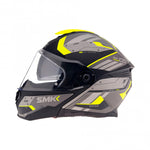 SMK Openable MC Helmet Gullwing Tekker Gray /griep