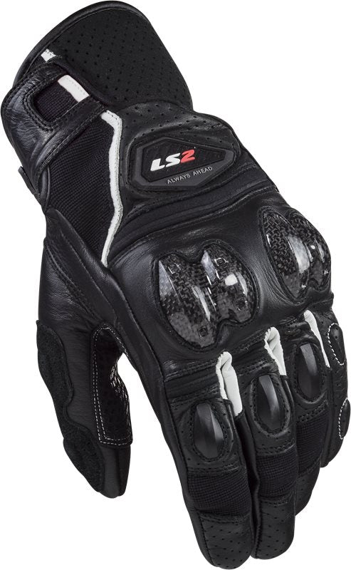 LS2 MC Gloves Spark Black/White