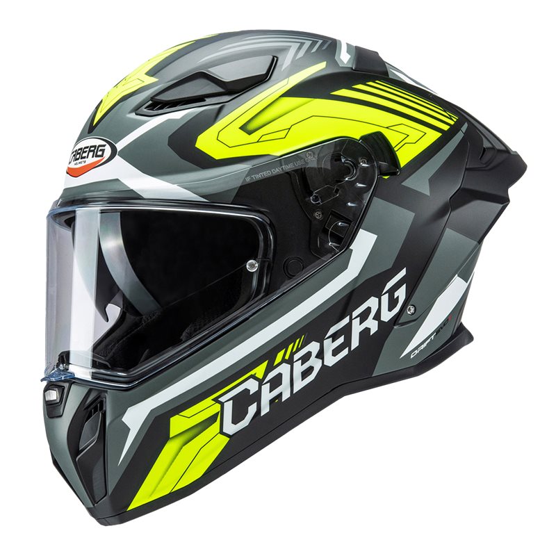 Helm caberg operatie Evo II jarama mat zwart/grijs/neongul