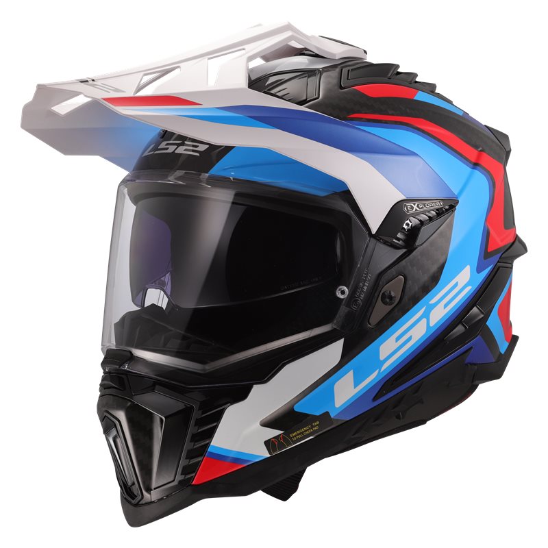 Helm LS2 MX701 Explorer Carbon Frontier Blue