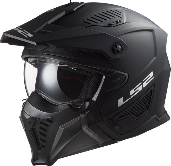 Ls2 avontuur mc helm stevige drifter matts zwart