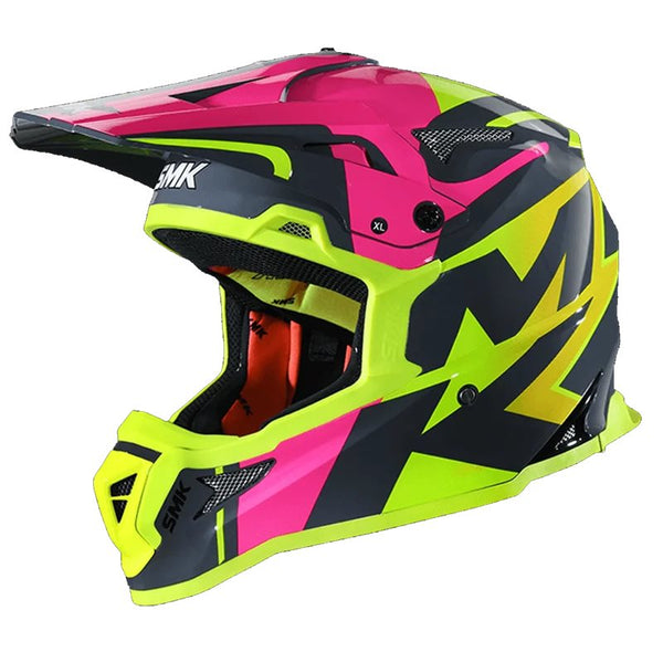 Helmet SMK Allterra XPower Yellow/Pink