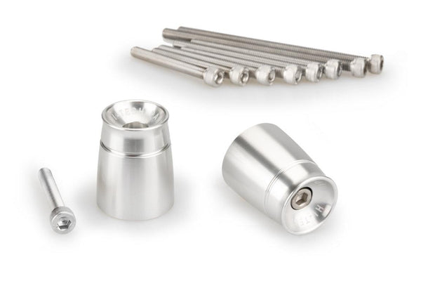 Bar End Aluminium Mod.Sport Suzuki C/Silver
