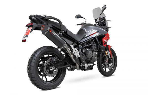 Triumph Tiger 850 2021-2024 De Serket Parallel Slip-On Black Ceramic Coated Sleeve. Past bij fietstassen
