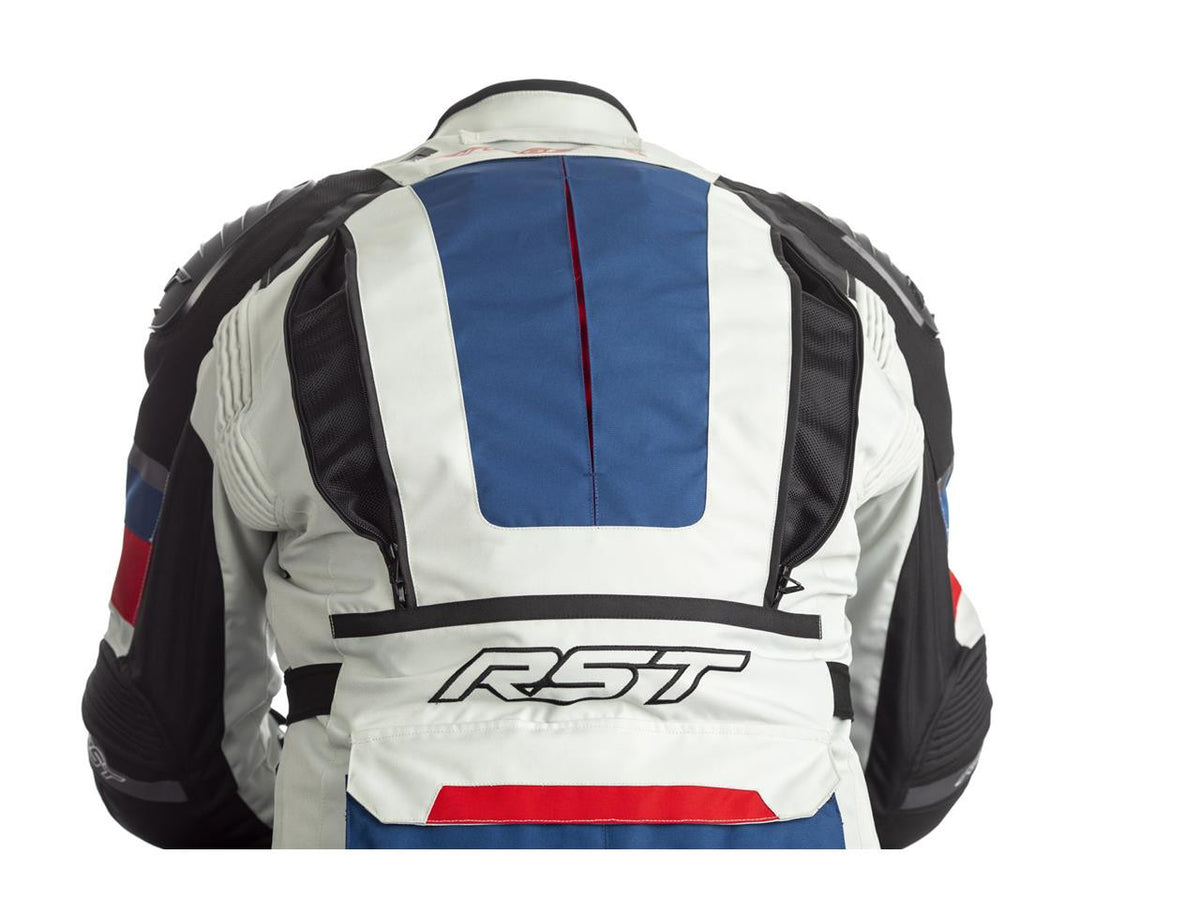 RST-airbag textiel MC Jacket Adventure-X blauw /rood