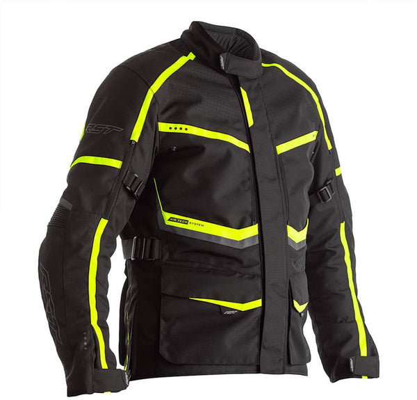 Eerste textiel mc jas Maverick Black /griep