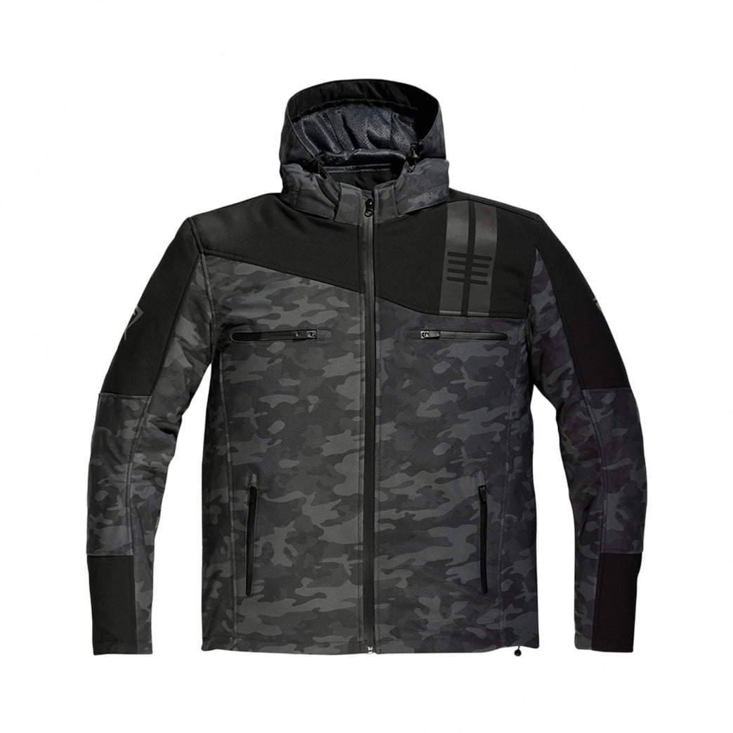 DIFI Softshell MC -jas Jamie Black /Camo