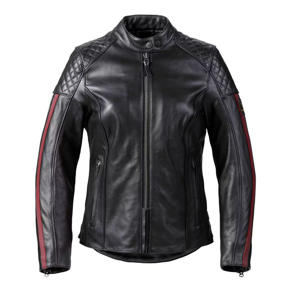 Triomf dames mc-leer jas Braddan Sport Black