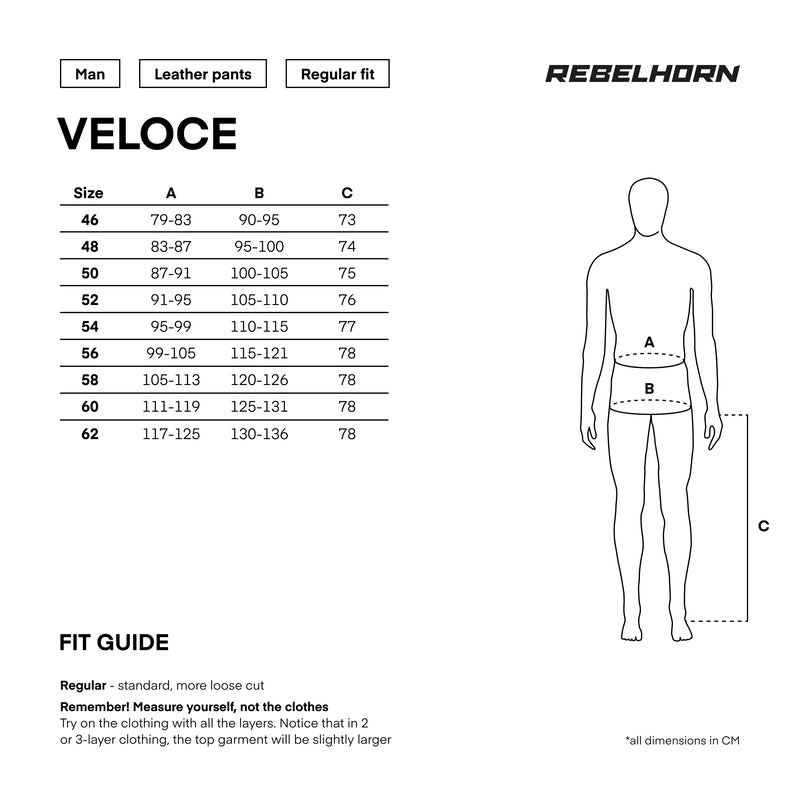 Rebelhorn Mc-Skinnbyxor Veloce Svart