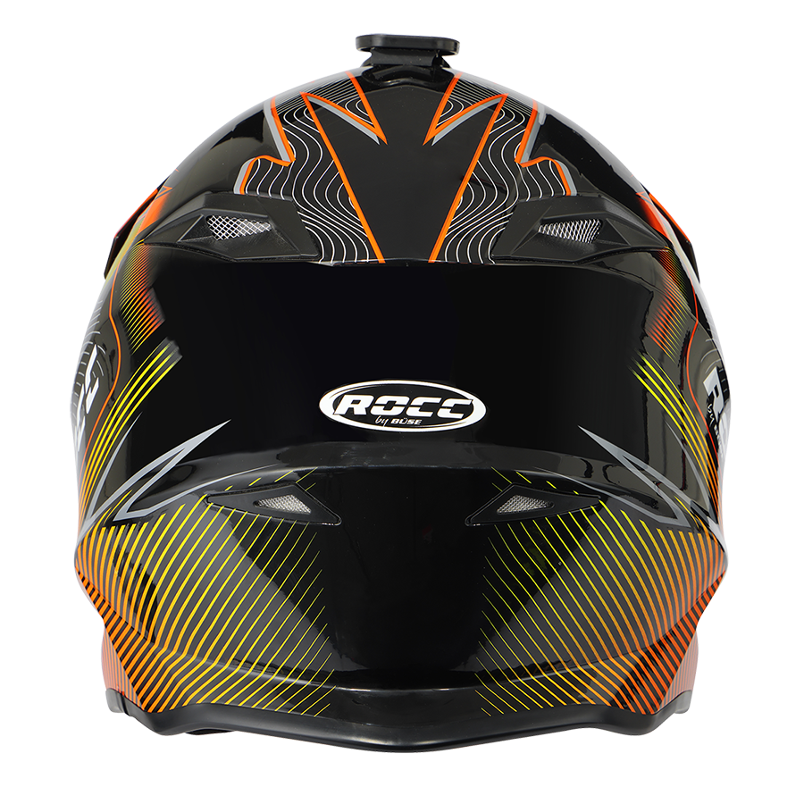 Rocc Cross Mc-Hjälm 713 Svart /Orange