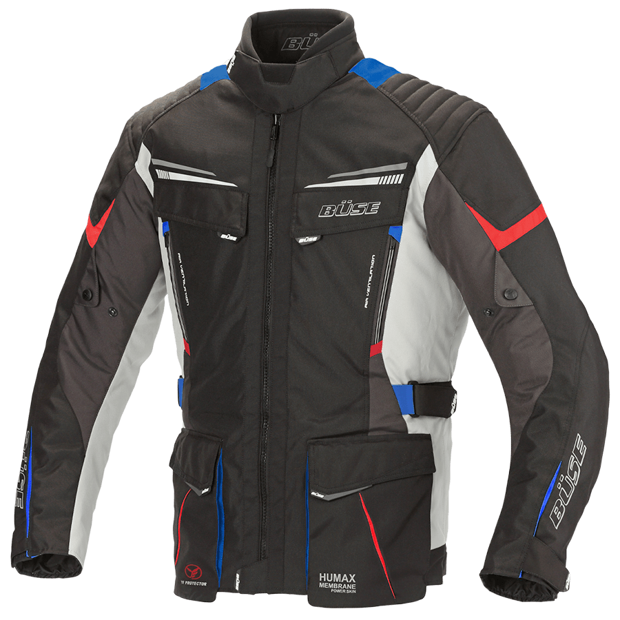 Büse textile mc-jacket lago pro black /gray