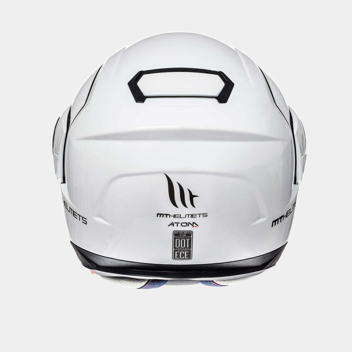 MT Helmets Öppningsbar Mc-Hjälm Atom Vit