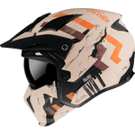 Mt Helmets Open MC Helmet Streetfighter A14 Matt Orange