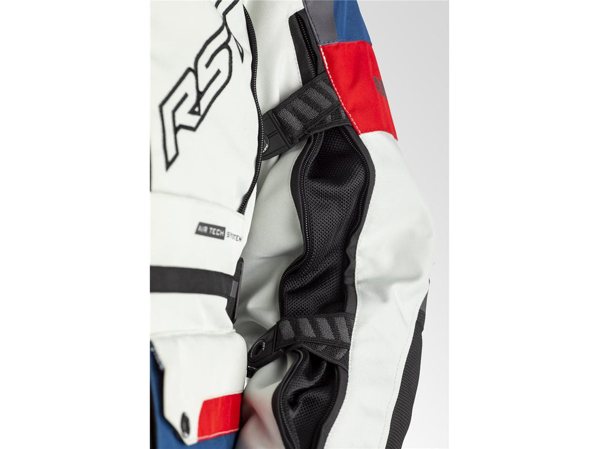 RST-airbag textiel MC Jacket Adventure-X blauw /rood