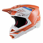 Alpinestars Cross Mc-Hjälm Supertech S-M8 Orange/Vit