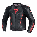 Rebelhorn Mc-Leather Jacket Fighter Black /Red