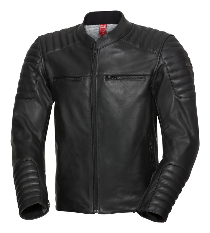 ixs mc-leather jacket ld klassiek donker zwart