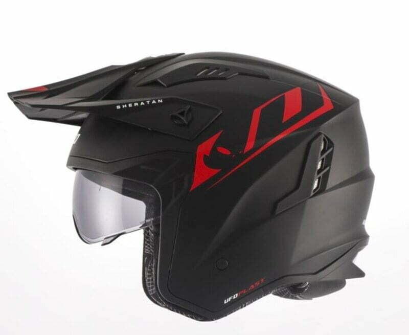 Ufo jet mc helmet sheratan matte black