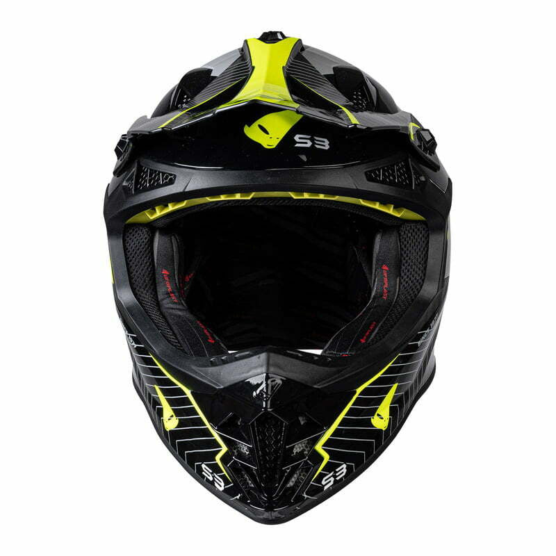 UFO Cross MC helmet intrepid black /flu