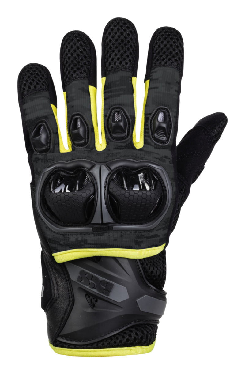 IXS MC Gloves Lt Montevideo Air s Black /griep