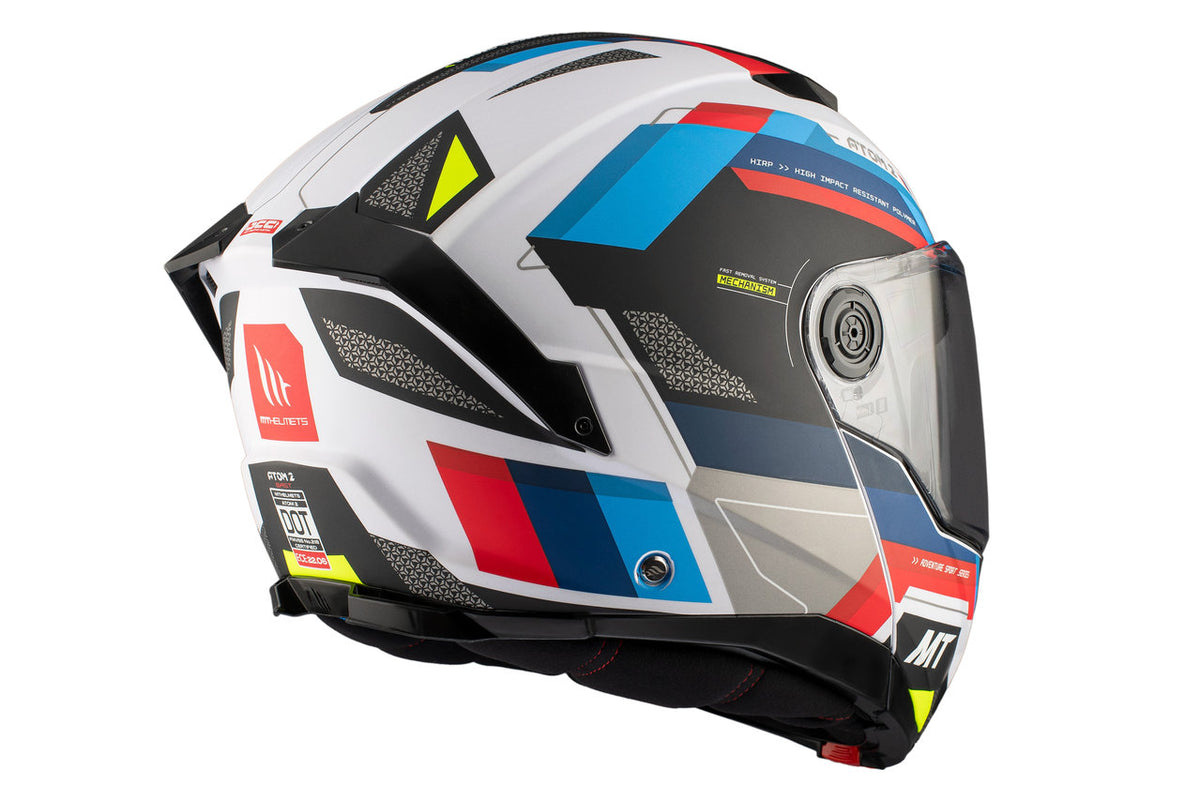 MT Helmets Öppningsbar Mc-Hjälm Atom 2 SV Blast A0 Pearl