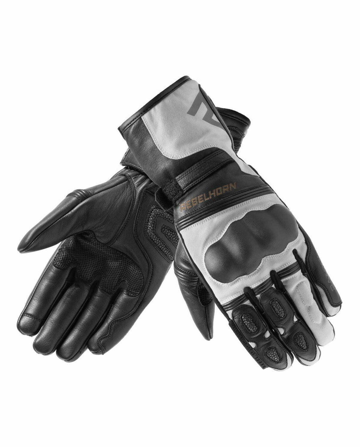 Rebelhorn Women MC Gloves Patrol Long Black /Gray