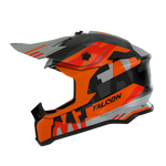 MT Helmets Cross Mc-Hjälm Ayra Falcon Matt Orange