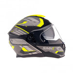 SMK Openable MC Helmet Gullwing Tekker Gray /griep